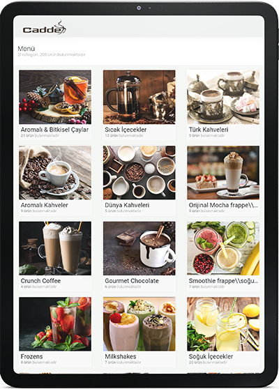 Chef Smart Pro Tablet Menü